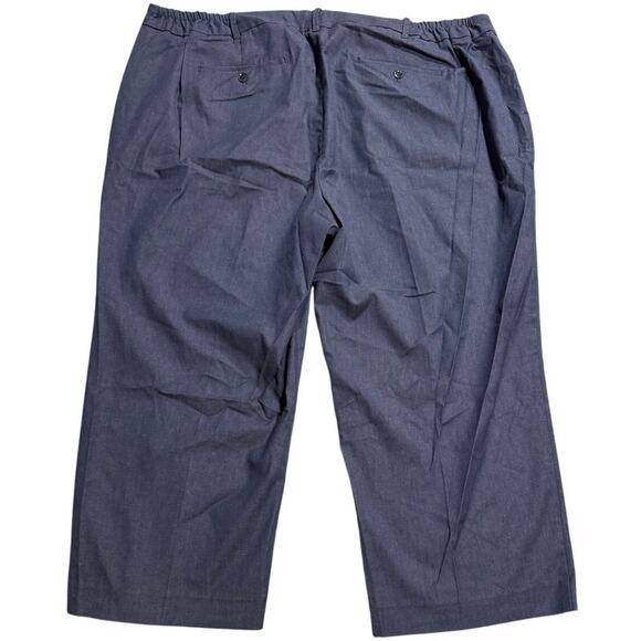 NWT Talbots Chelsea Pants Cropped Womens Plus Size 22W Blue MSRP $99 Stretch - Picture 7 of 11